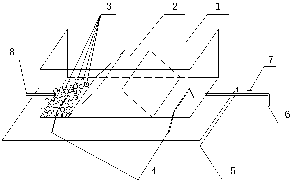 Self-circulation energy-saving device for dividing the critical particle size of tailings sand moving matter and suspended matter