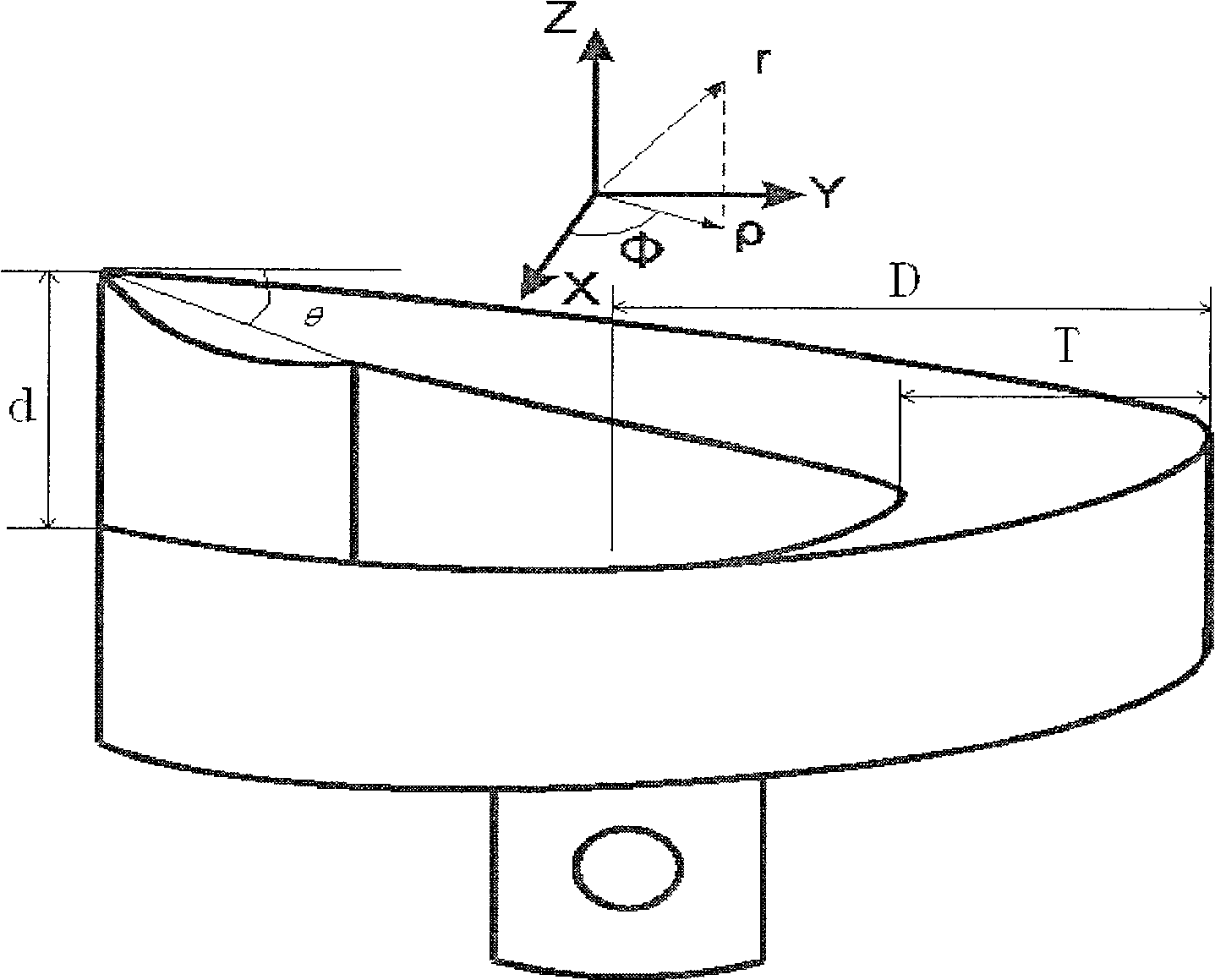 Periodic scanning optical delay line based on inclined parabolic type bus helical face reflection mirror