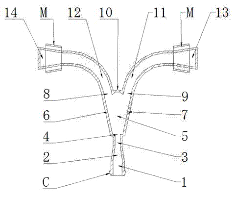 Jet tee joint