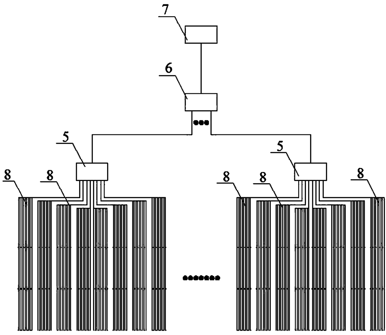 Urban municipal administration flyover bottom face LED decoration lamp based on cloud platform interaction technology