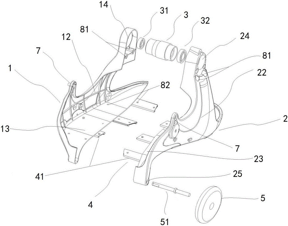 Pedal device for roller skating