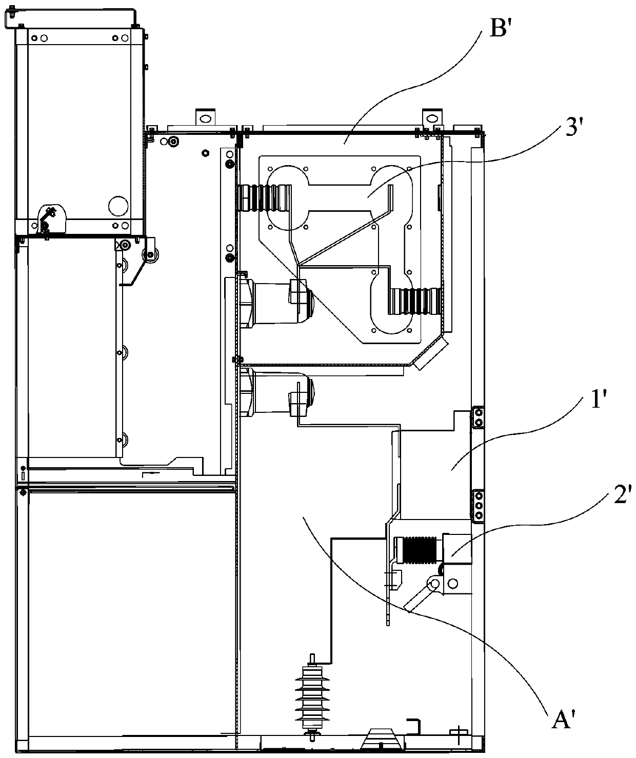 High-voltage switch cabinet structure