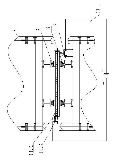 Electroosmosis belt type squeezing sludge dehydration equipment