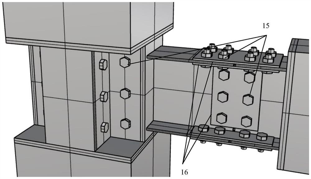 Multidirectional connection of steel beam-column joints based on dry connection