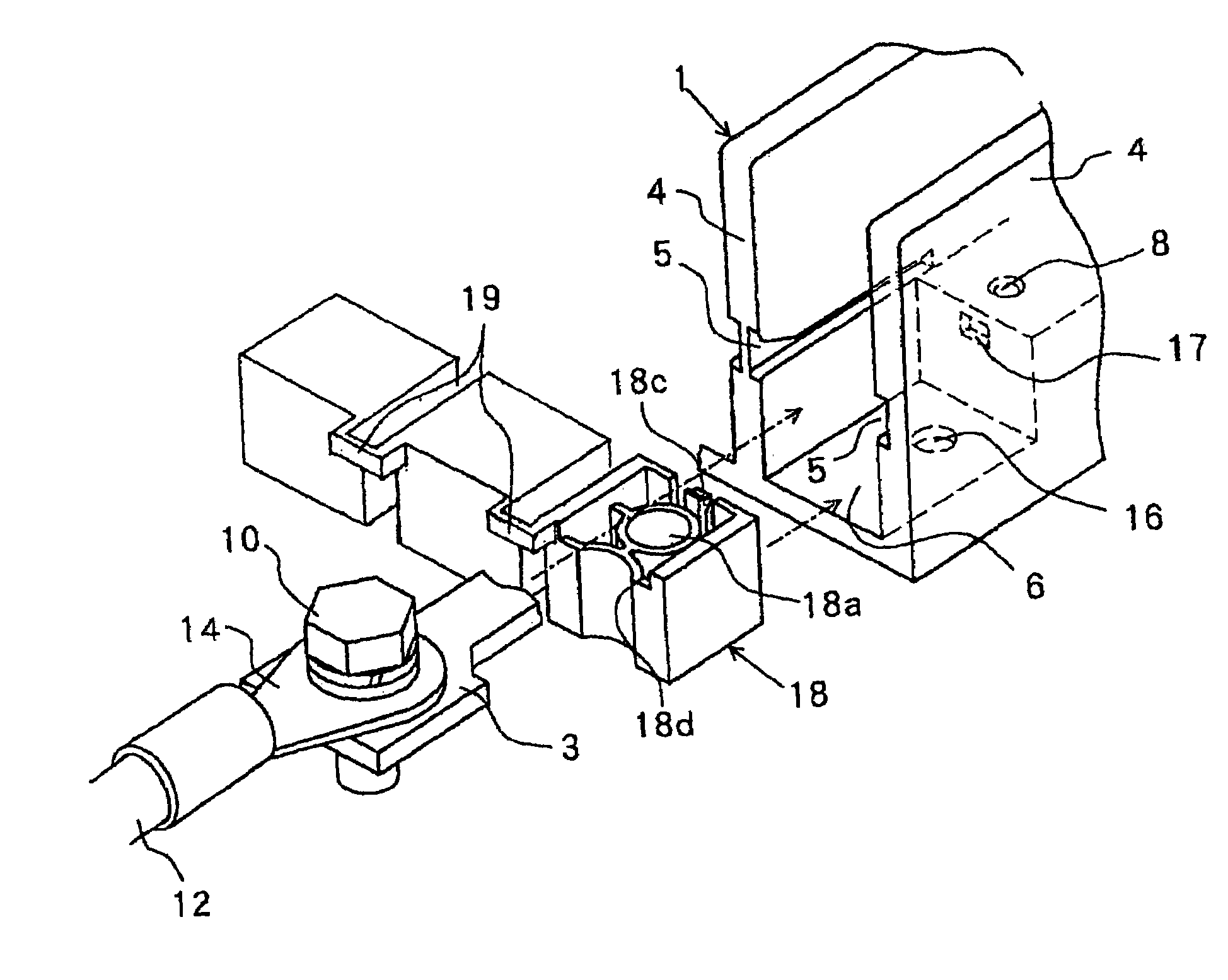 Terminal device of electrical apparatus