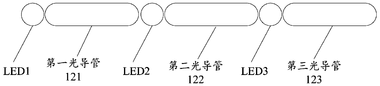 Water flowing lamp control system and vehicle