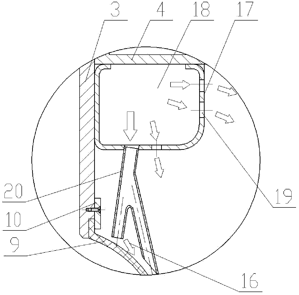 Volume heat exchange heat absorber for solar heat generation system