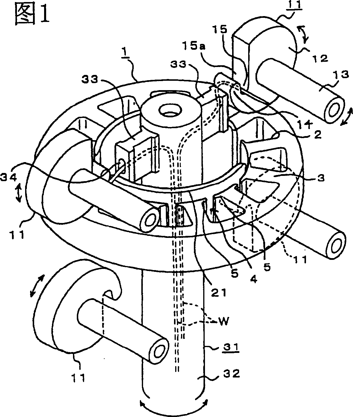 Method and device for coiling motor stator