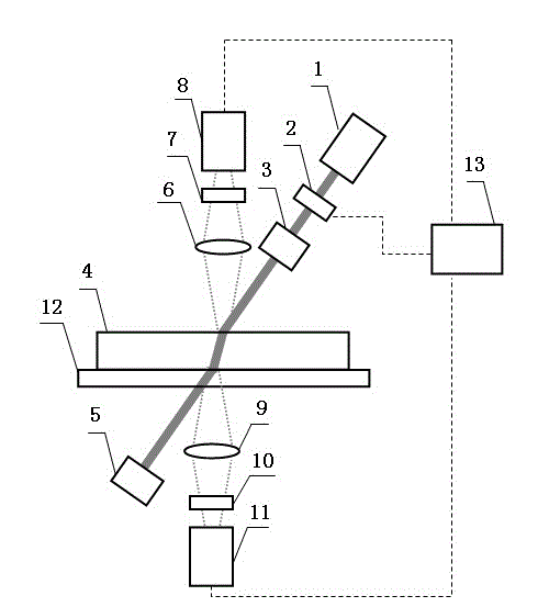 Infrared phase locking and imaging method and device for surface and subsurface defect detection of optimal element