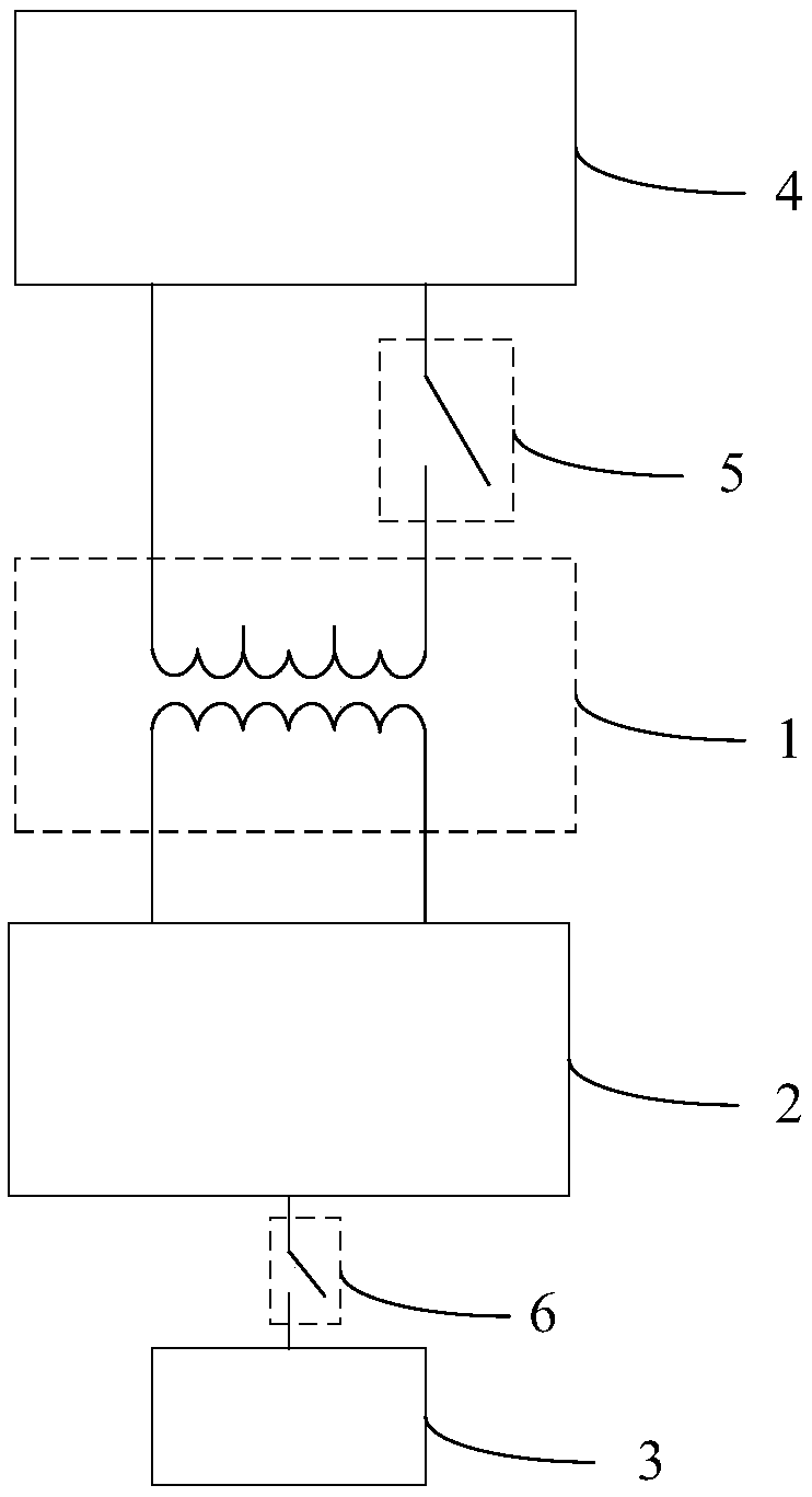 Energy consumption braking device for tunnel fan