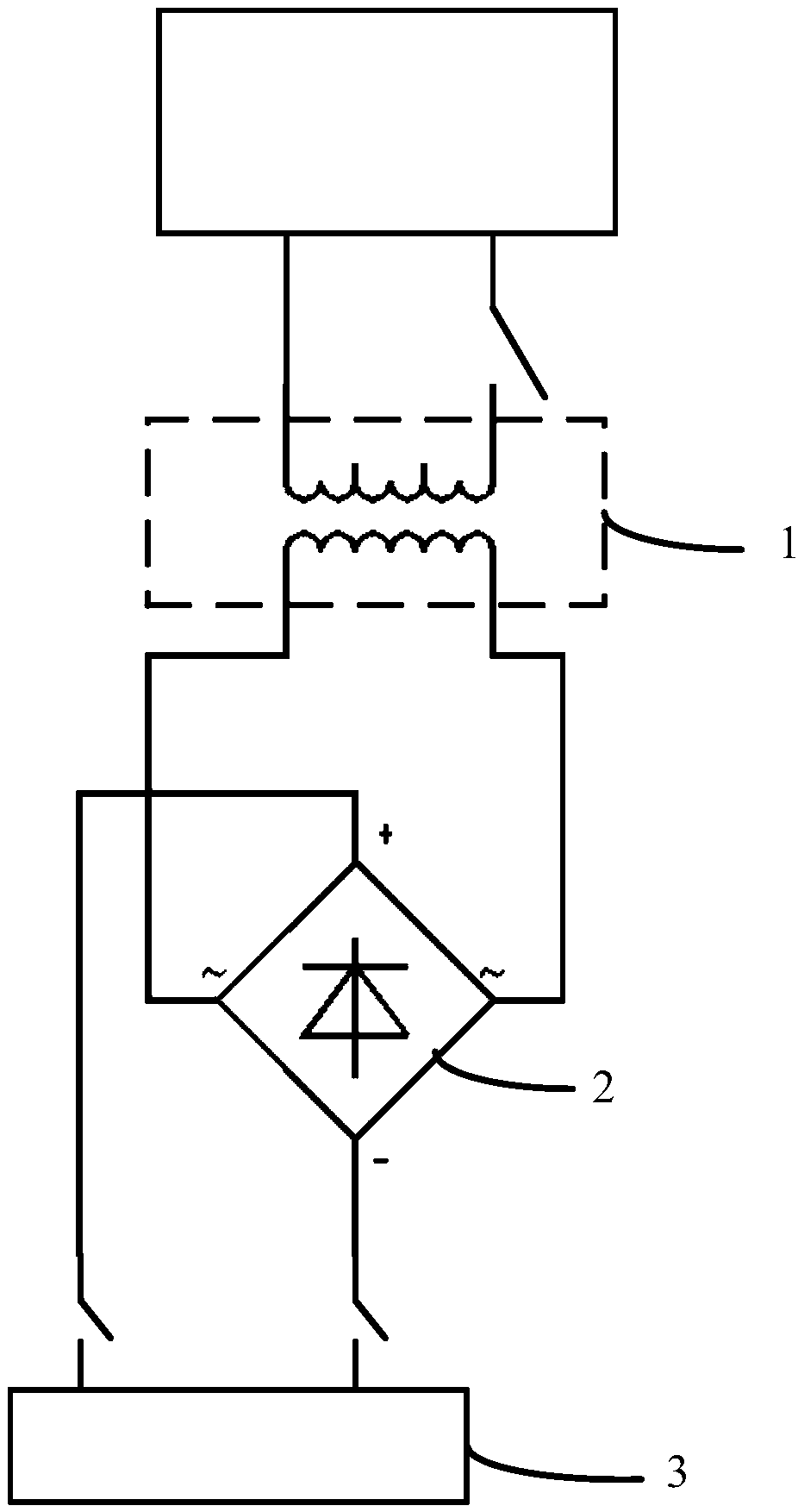 Energy consumption braking device for tunnel fan