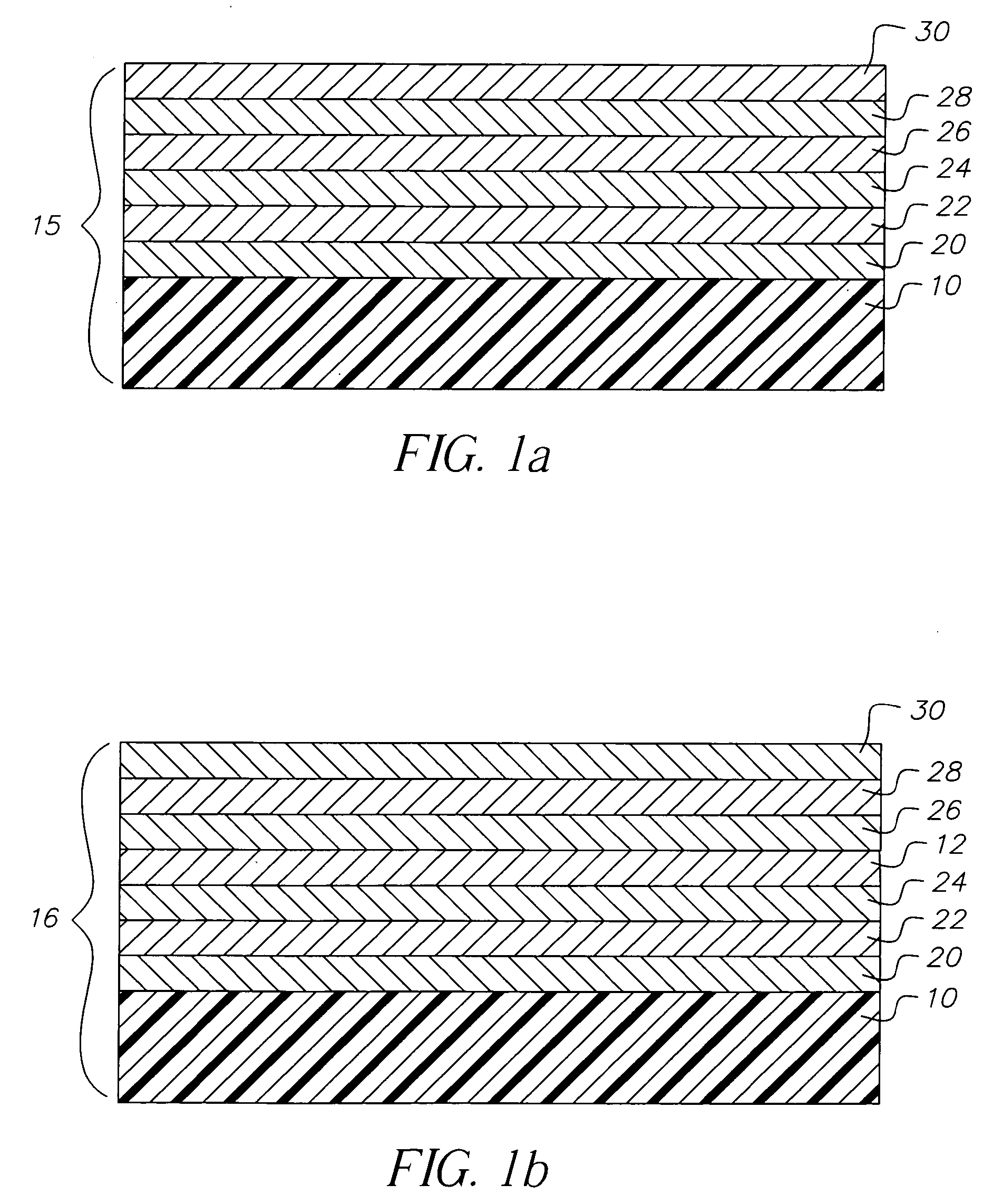 Using hole-or electron-blocking layers in color oleds