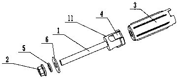 Backstop high-expansion expansion bolt