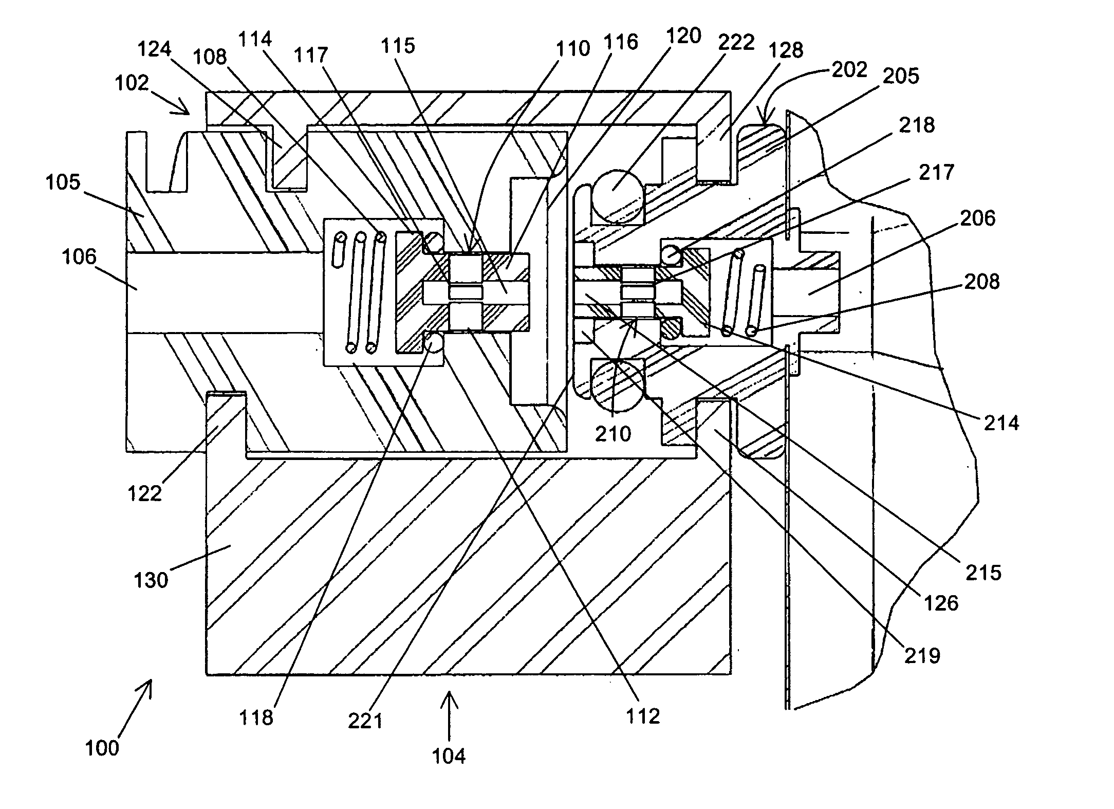 Connector assembly for fluid transfer