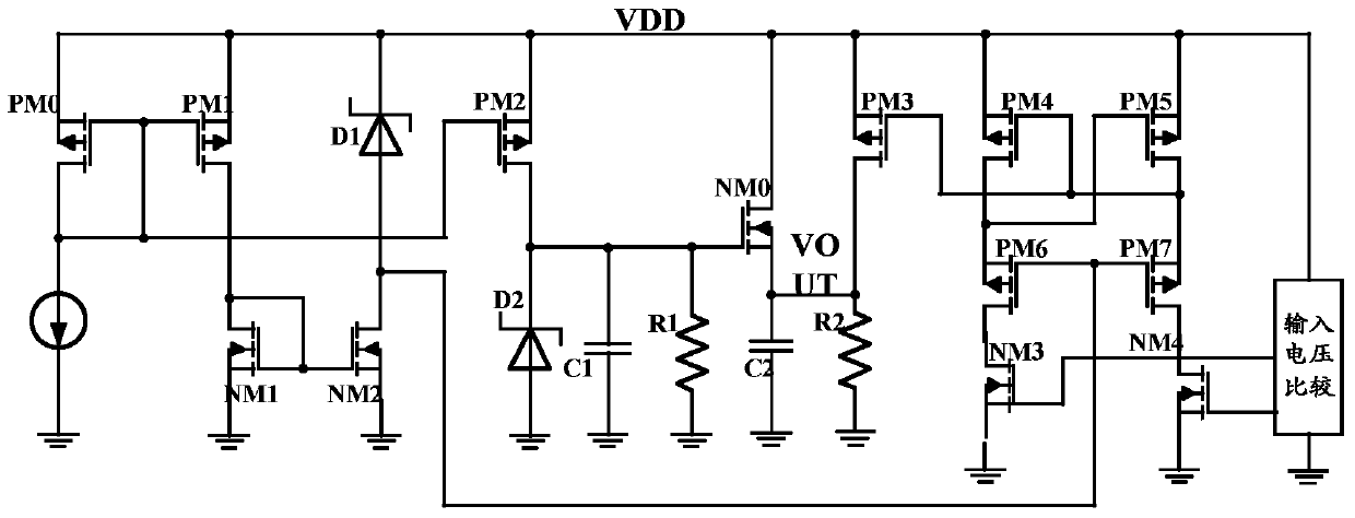 A low-voltage power supply generating circuit, method and integrated circuit