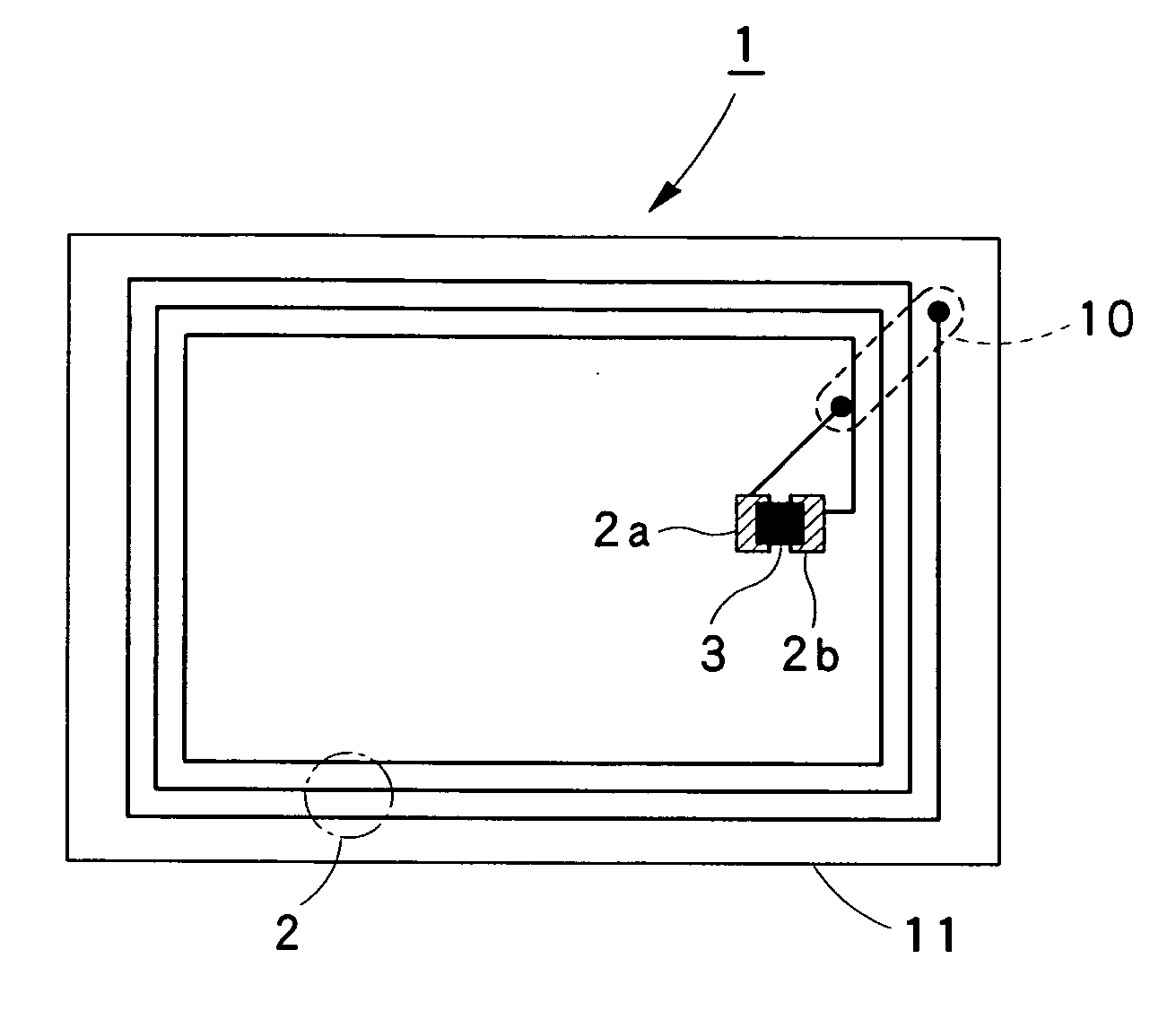 Noncontact IC tag with non-conductive metal film