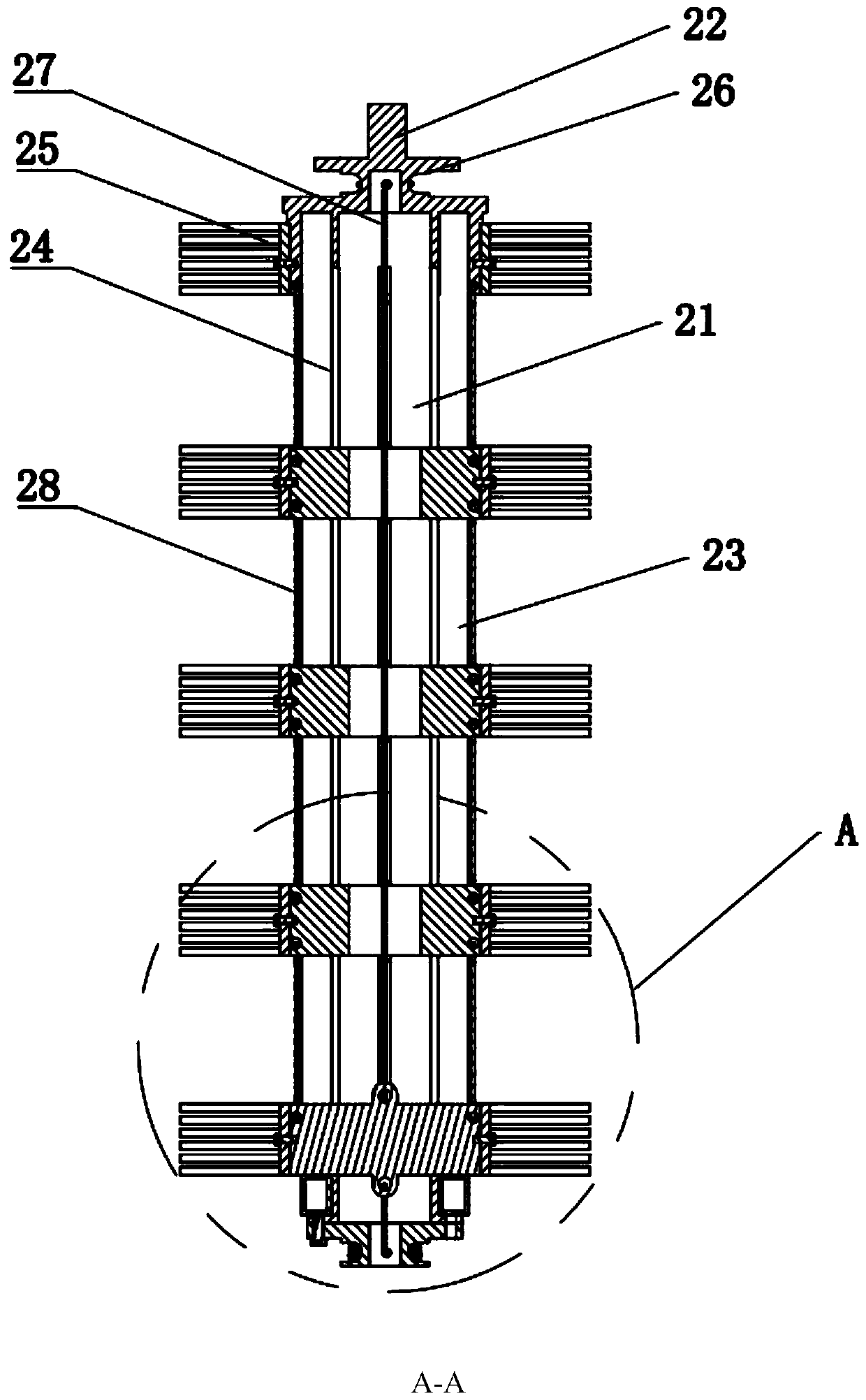 Vertical brush of car washer