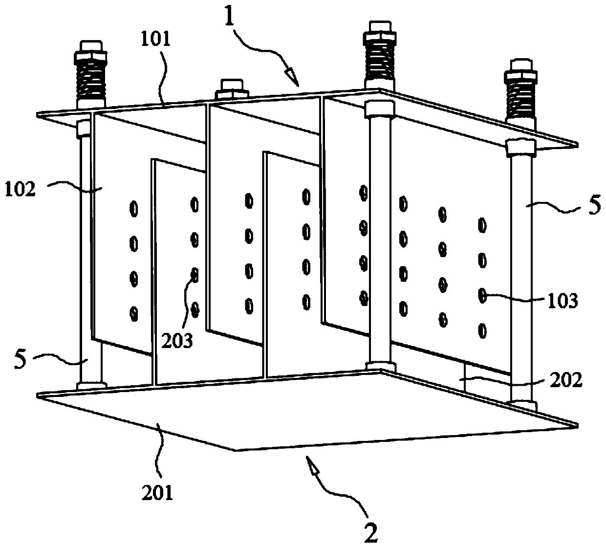 A Periodic Vertical Vibration Isolation Device