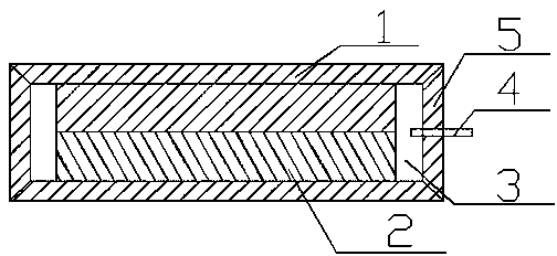 Method for vacuum assembling and non-vacuum rolling laminated metal composite material roll