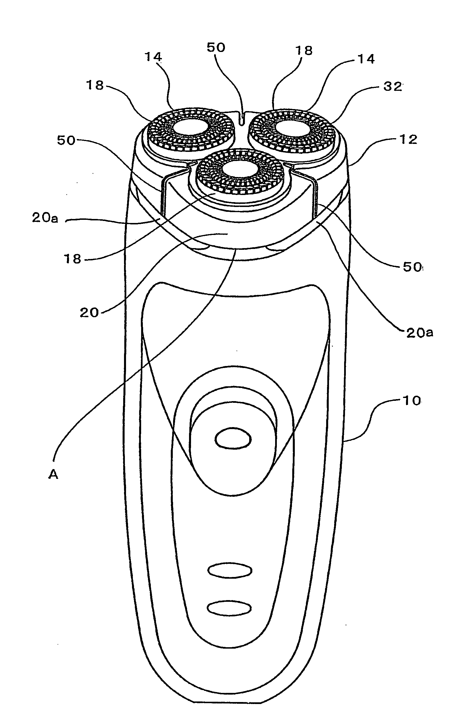 Rotary electric shaver