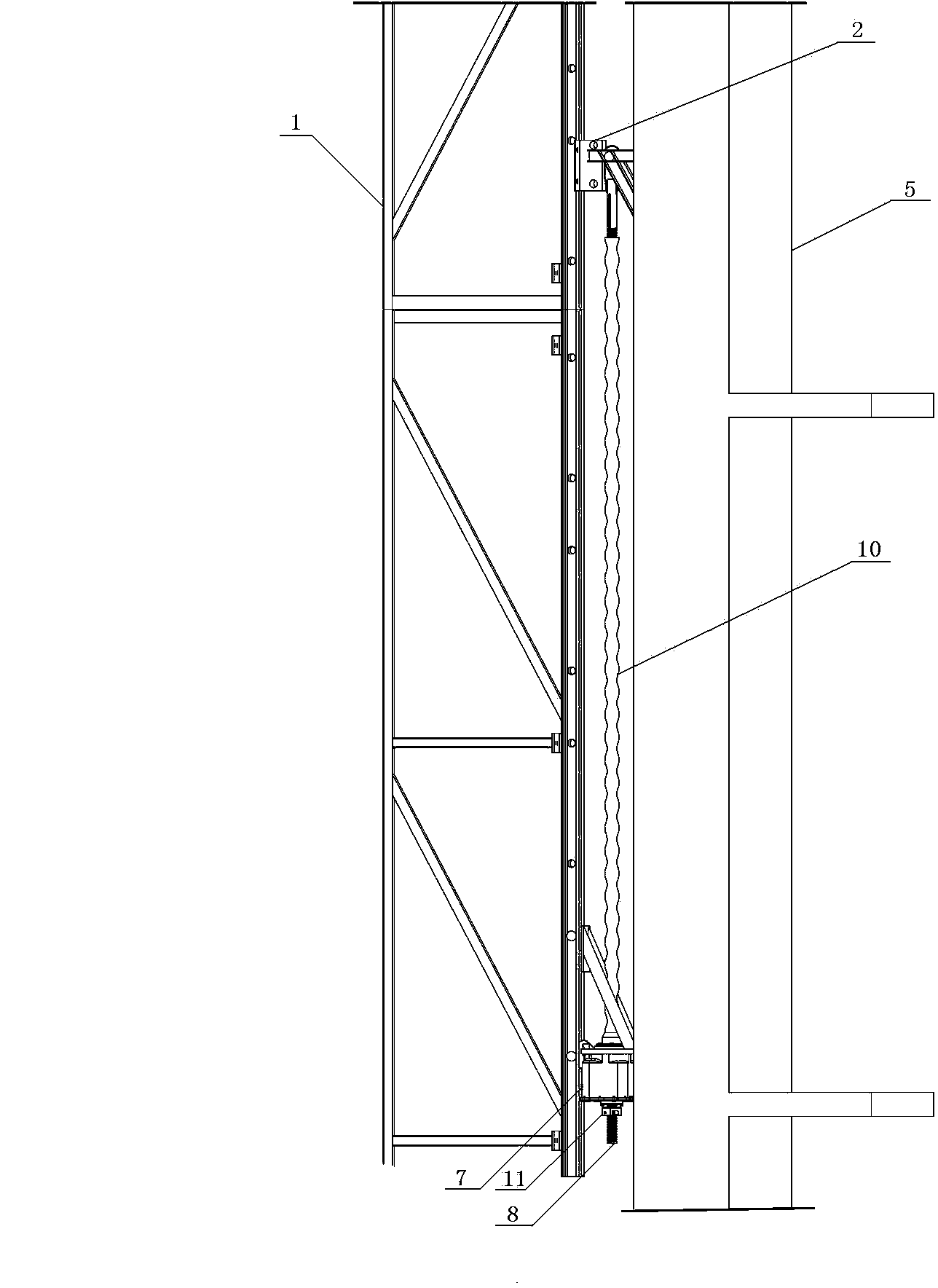 Lifting scaffold electric lifting mechanism