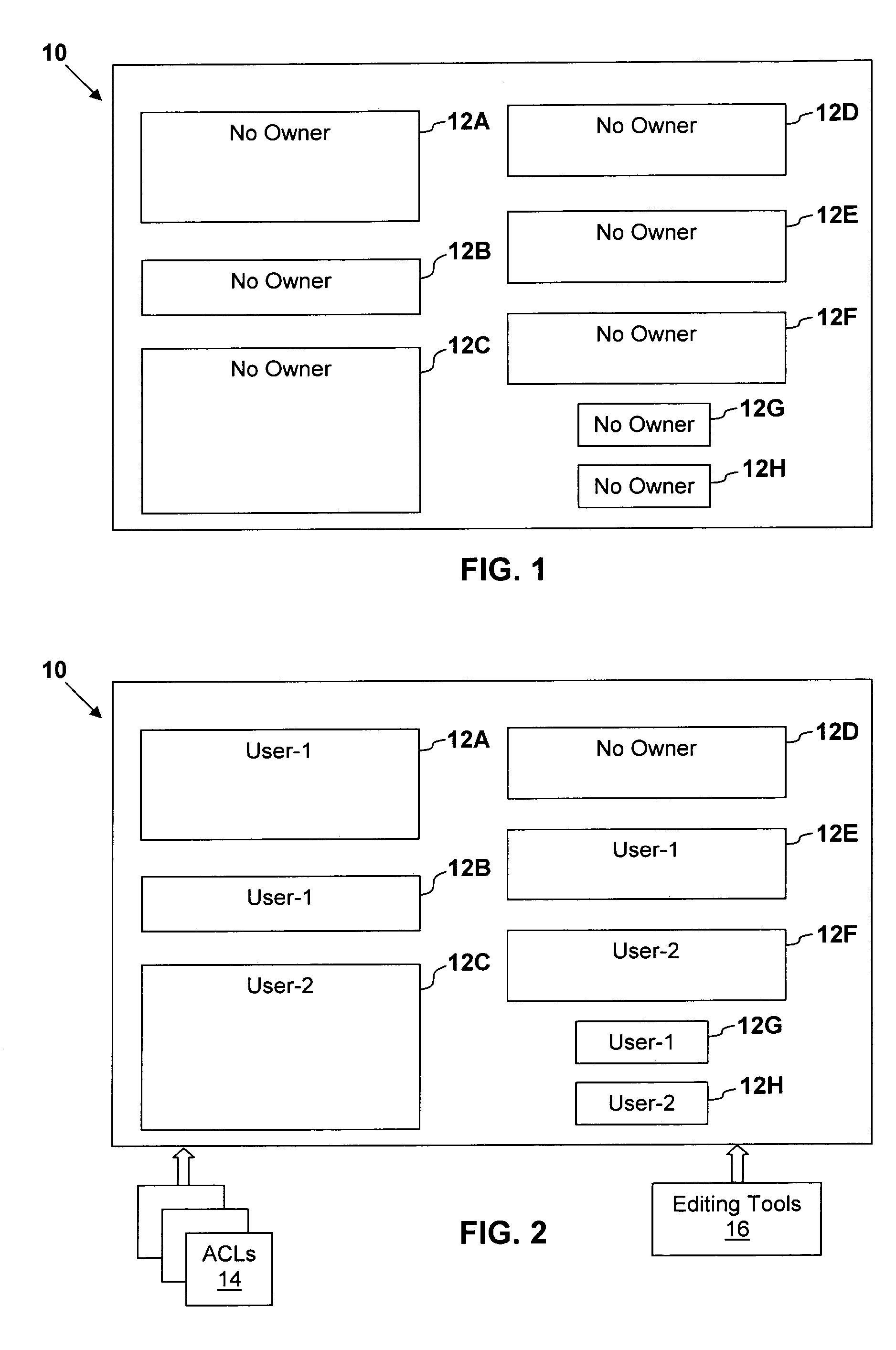 Method, system, and computer program product for dynamic field-level access control in shared documents