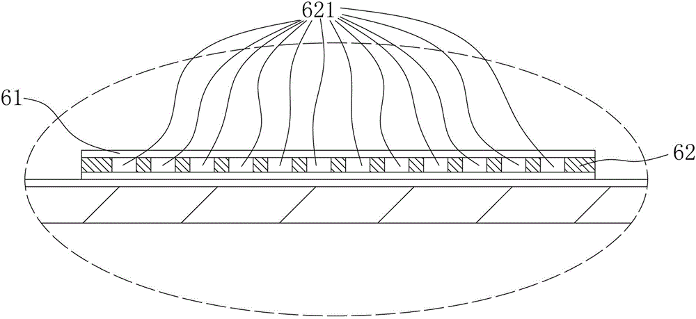 Interior light transmission LED lighting device of light box