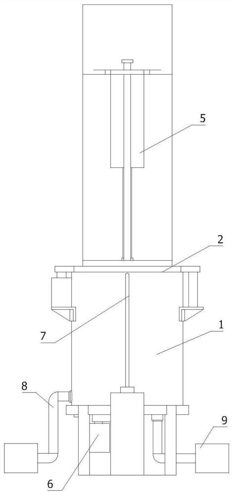 Vertical sintering furnace convenient to clean