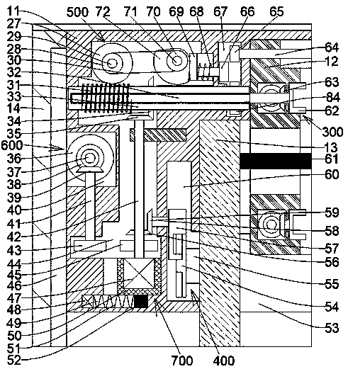 A shield machine hob automatic replacement device