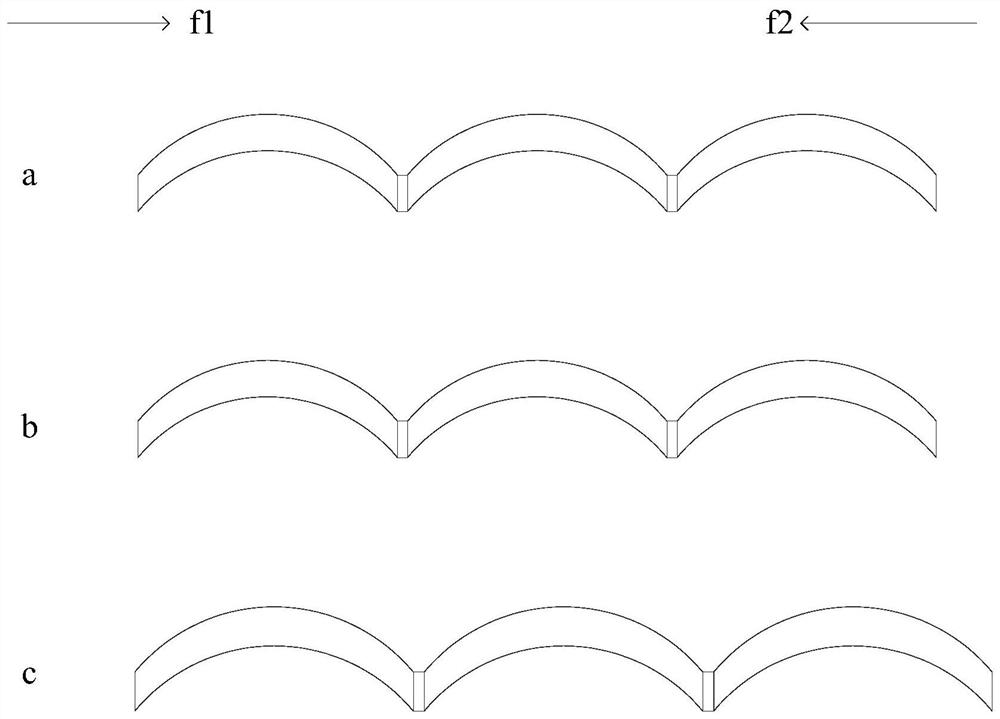 Arc-shaped laminated lithium battery and lamination method thereof