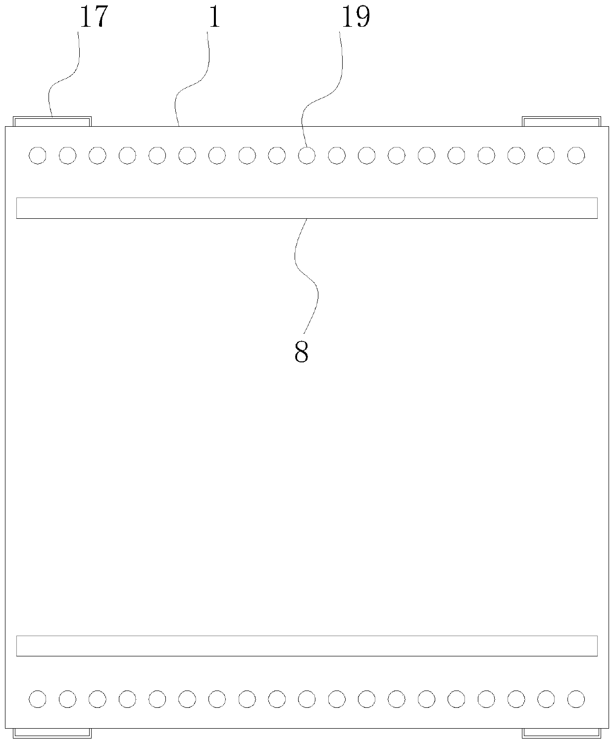 Containing frame for die steel production