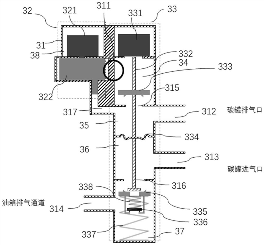 Electronic control component of fuel system and fuel system control method