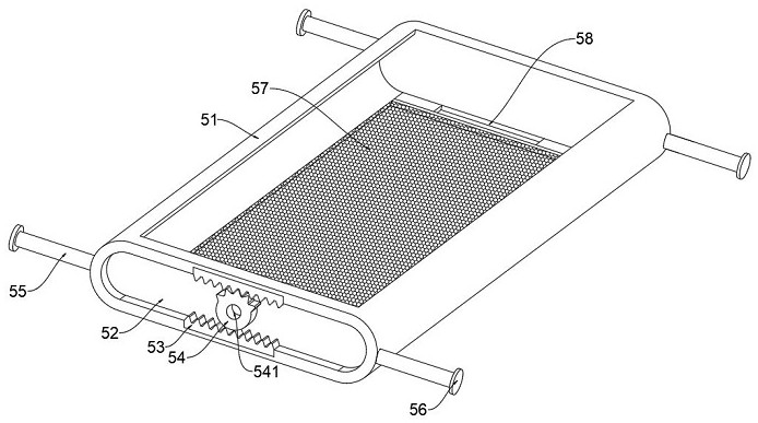 Waste separating and conveying device for filter press and using method thereof