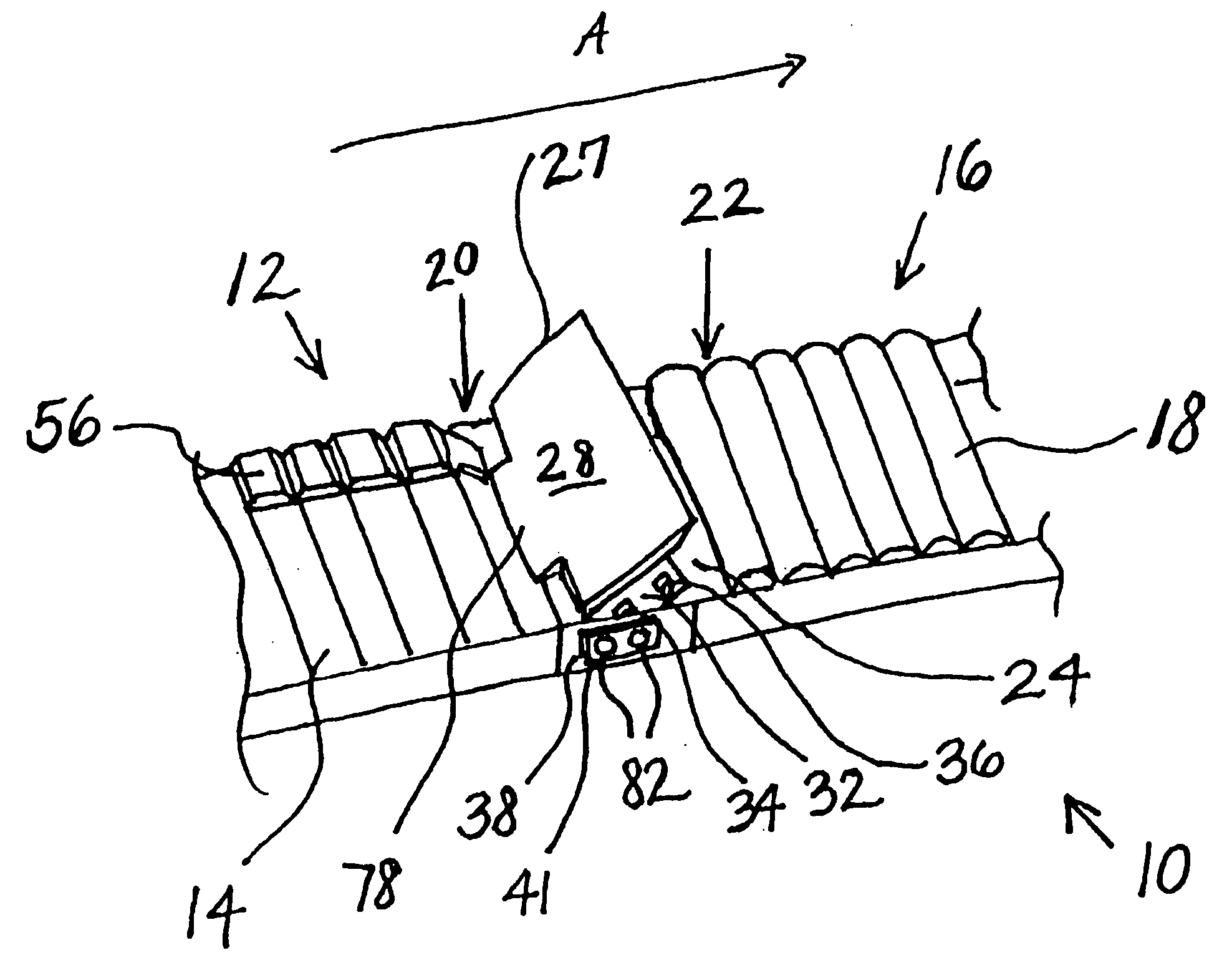 Breakaway conveyor discharge