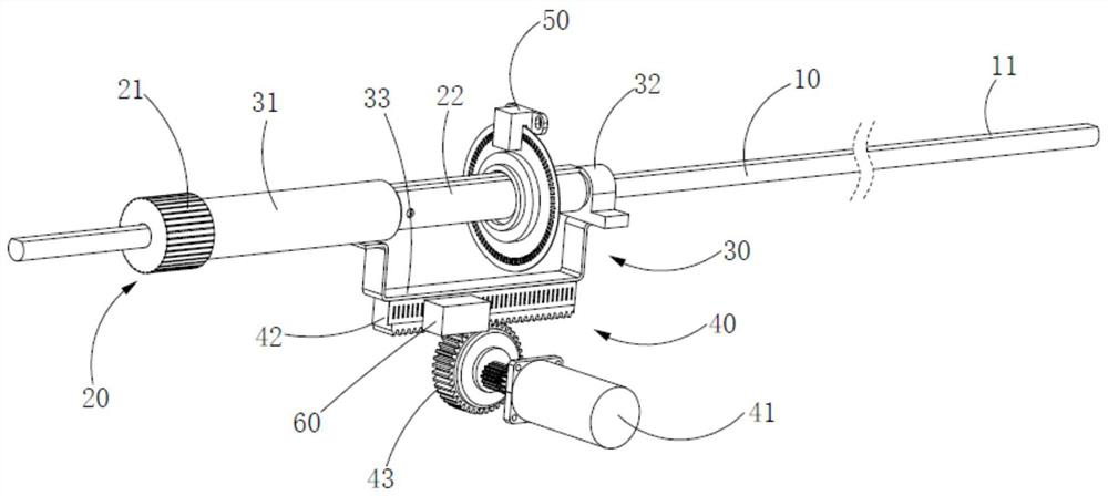 Master end control module of interventional operation robot