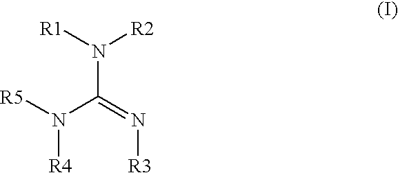 Electrodepositable coating composition containing a cyclic guanidine