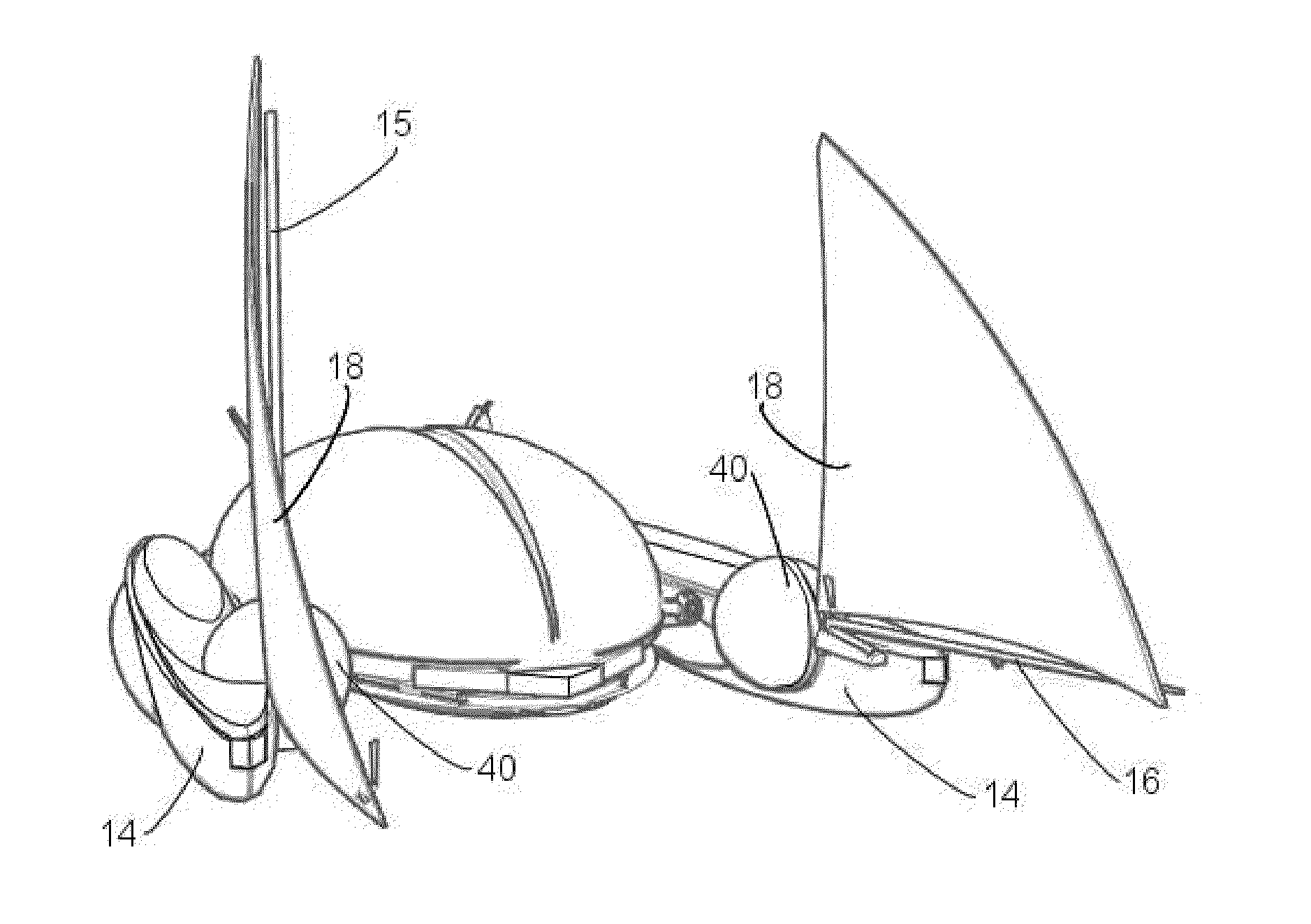 Sail-equipped amphibious aerostat or dirigible