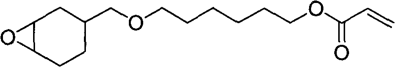 Novel aqueous light-cured alicyclic epoxy acrylic acid emulsion and preparation method thereof