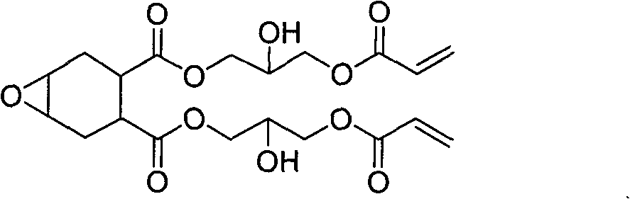 Novel aqueous light-cured alicyclic epoxy acrylic acid emulsion and preparation method thereof