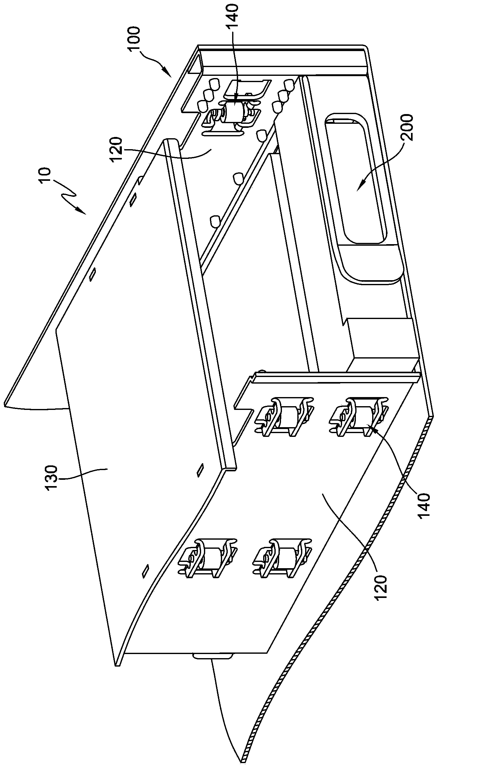 Shockproof component and housing structure thereof