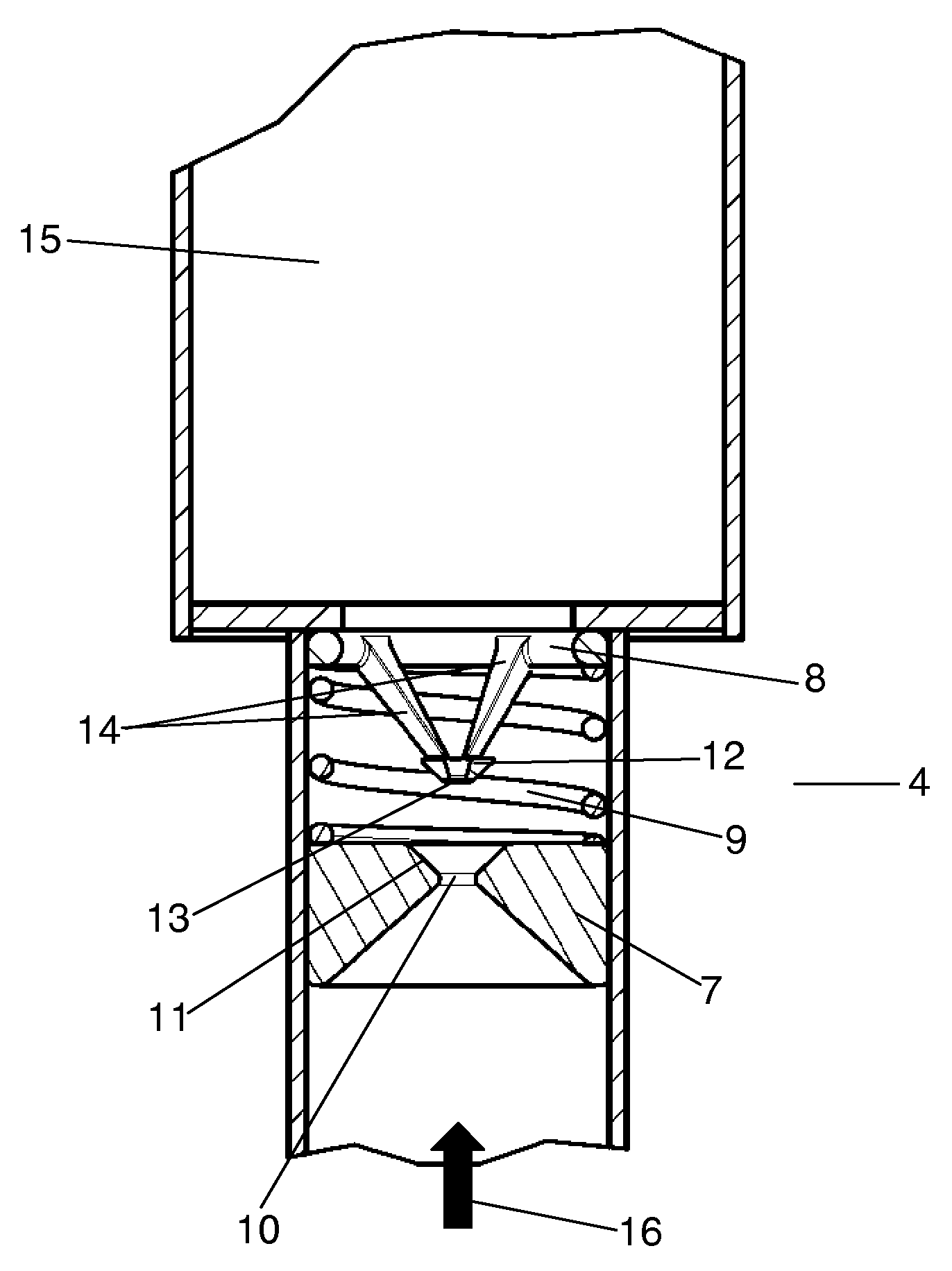 Expansion valve with variable opening degree