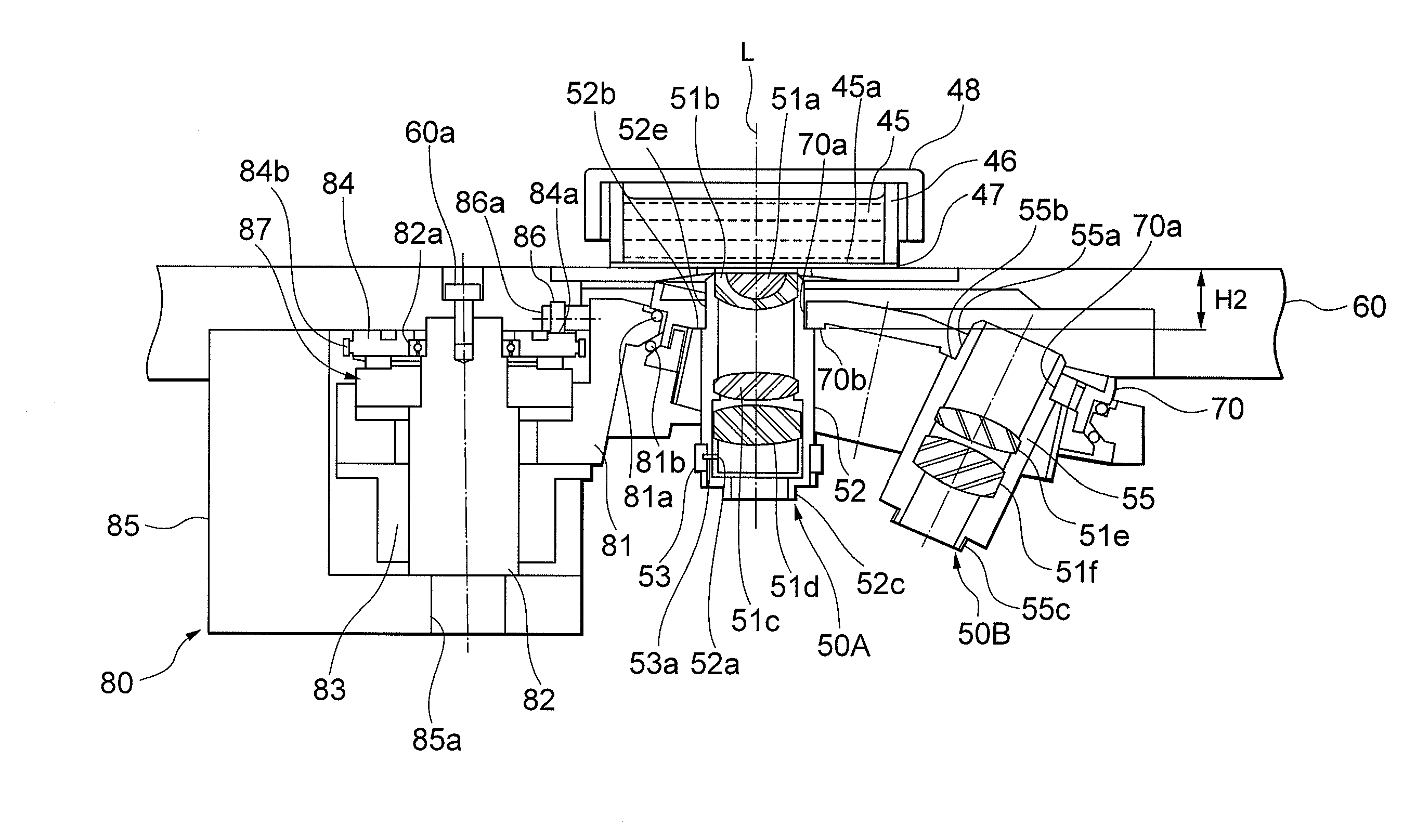 Objective lens, nosepiece and inverted microscope equipped therewith