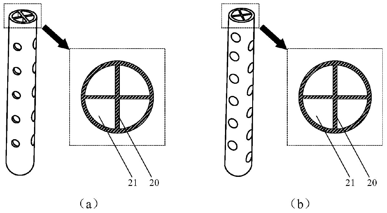 Single-flow electrolytic cutting method utilizing multi-flow tube electrode system