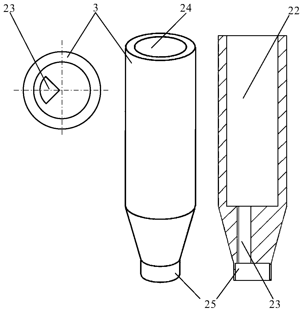 Single-flow electrolytic cutting method utilizing multi-flow tube electrode system