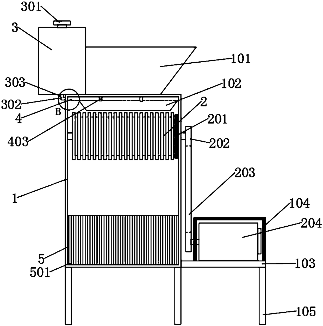 Garbage treatment device