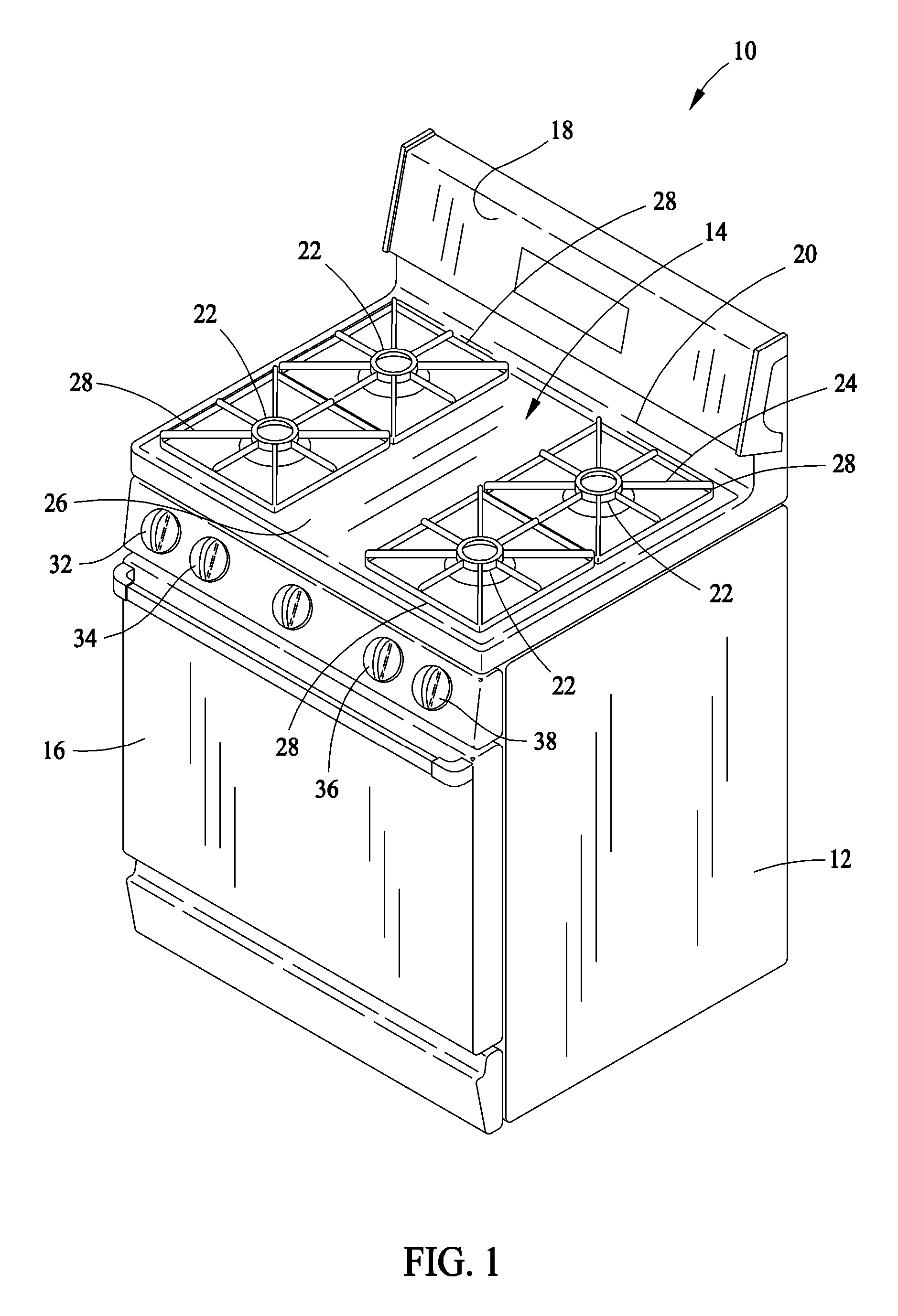 Gas burner assembly including inner and outer burners and methods for implementing same