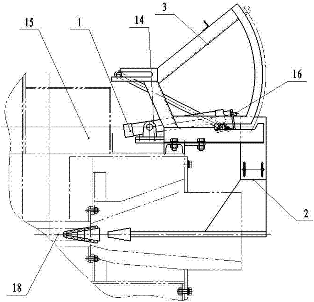 Blocking method for blocking device at discharging port of melting furnace