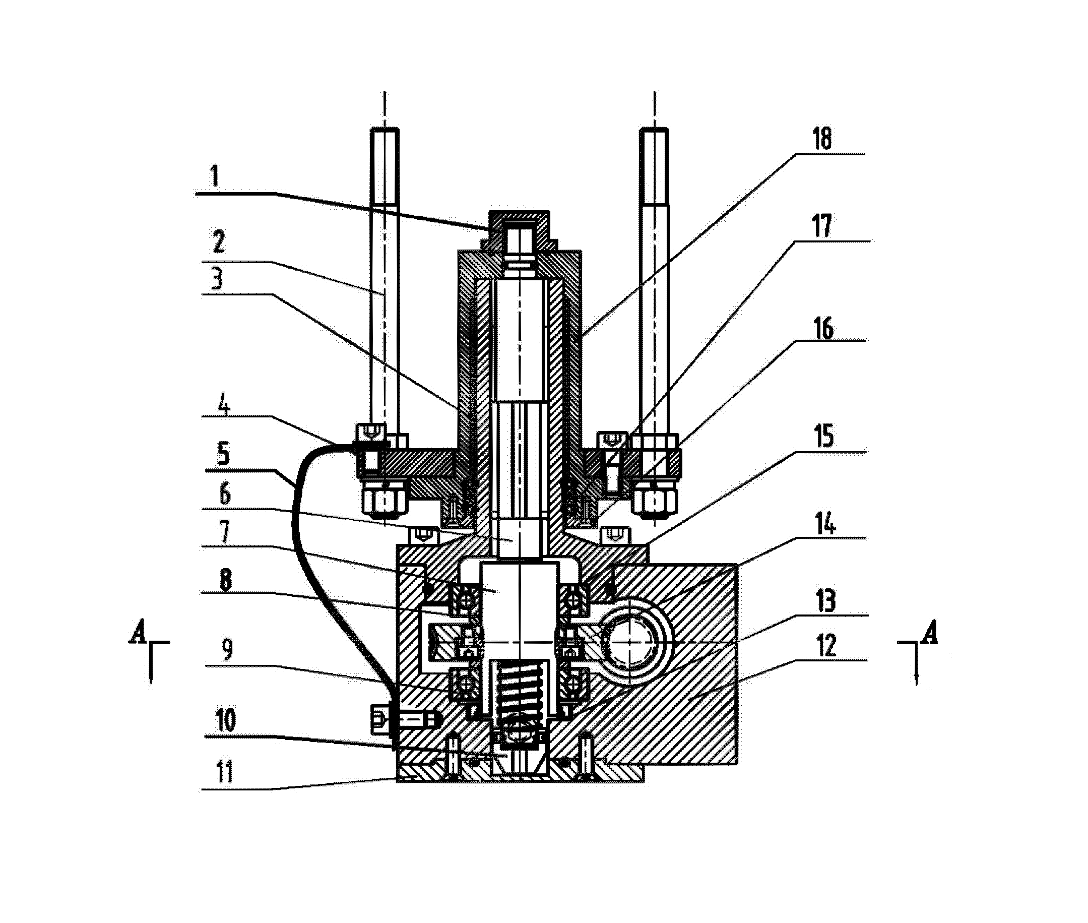 Electric actuator for actively adjusting main reflection face of large-size radio telescope