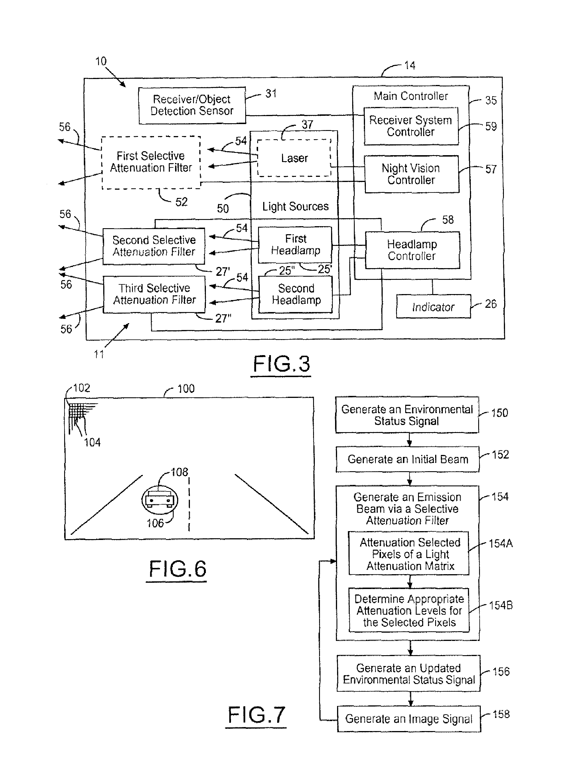 Anti-blinding system for a vehicle