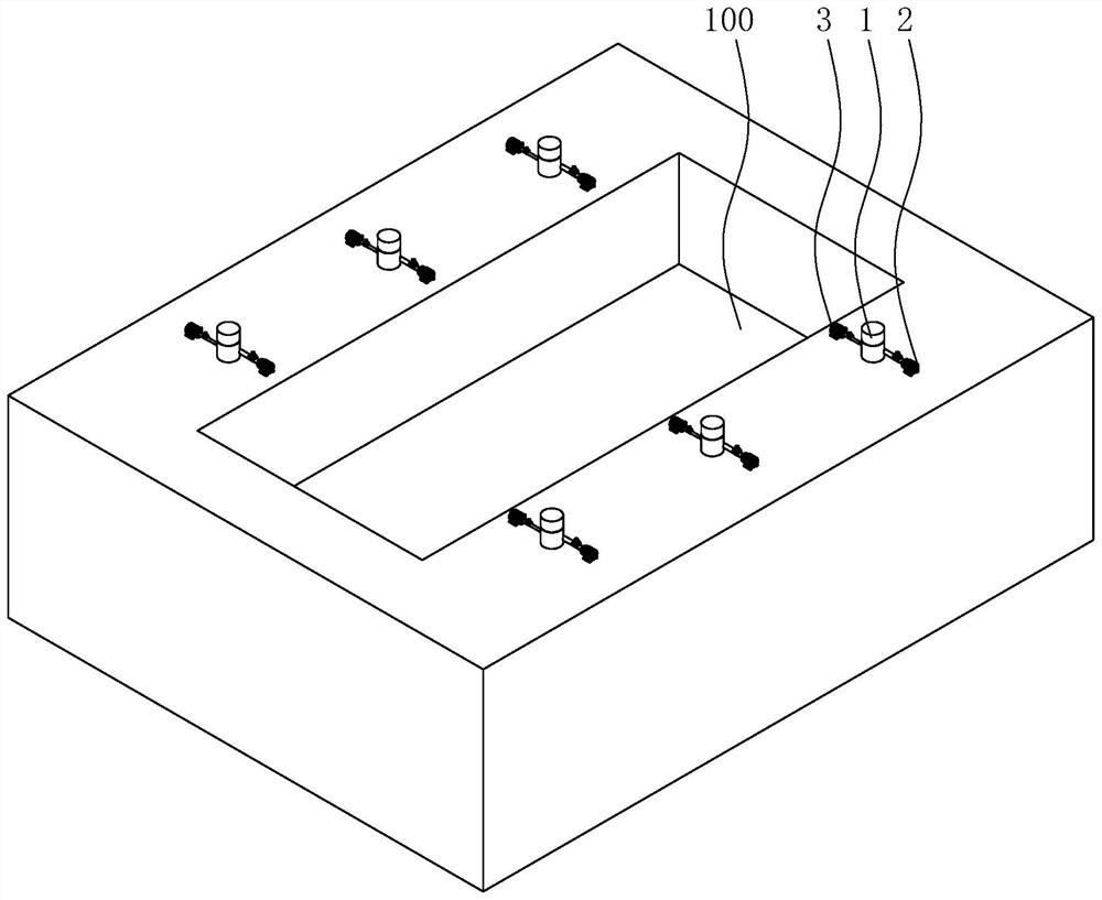 A housing construction site drainage system and its application method